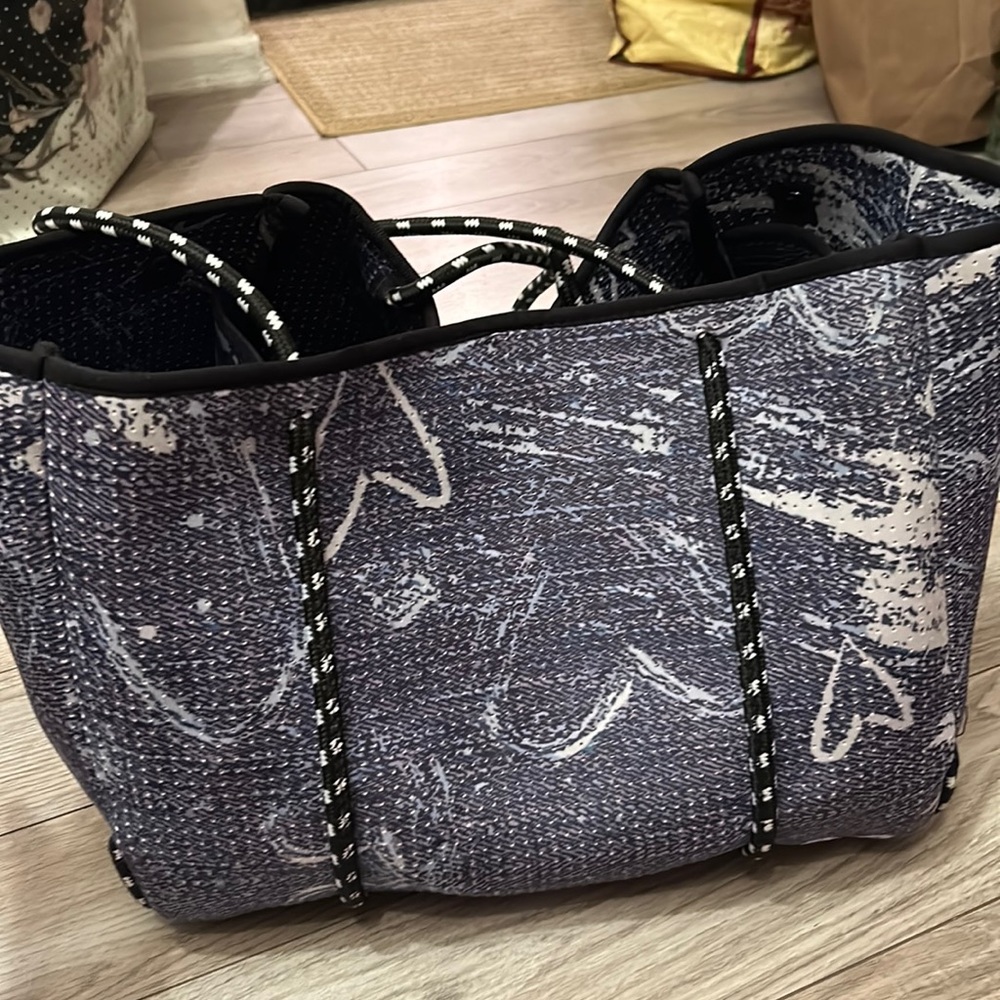 Stylish Blue Tote Bag